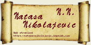 Nataša Nikolajević vizit kartica